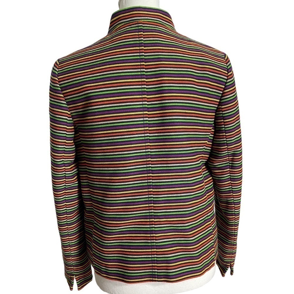 Talbots Multicolored Striped Blazer - Picture 2 of 14